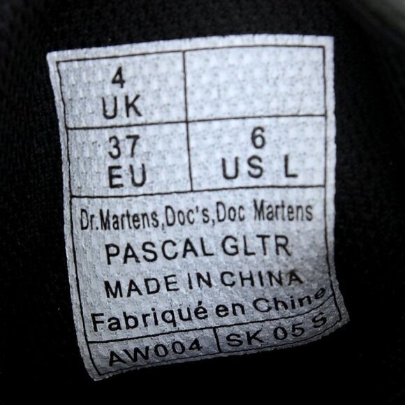 EUC Dr. Martens 1460 Pascal Rainbow Glitter Lace Up Boots in Multicolors Size 6 - Picture 12 of 16